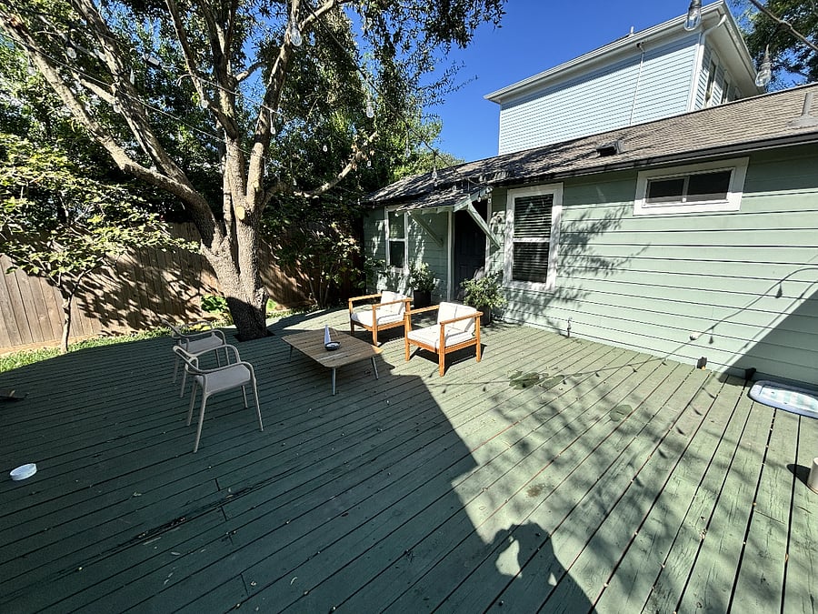 Outdoor patio area