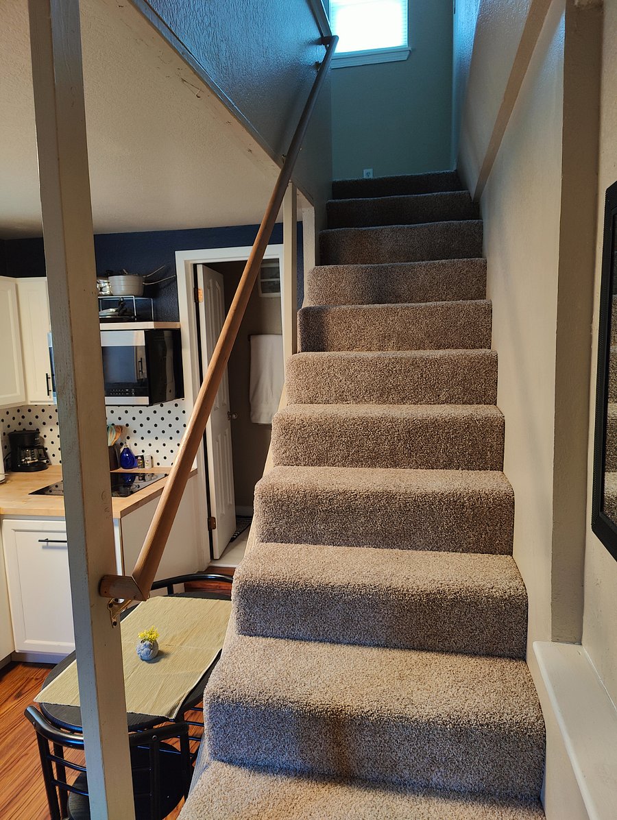 Stairway up to bed/living area
