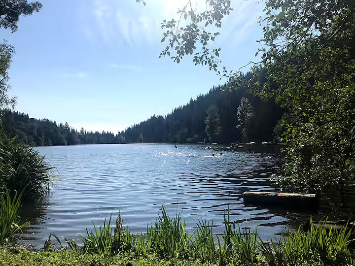 Emerald Lake or Toad Lake Private Access. No motors allowed making it one of the most peaceful lakes in Whatcom County