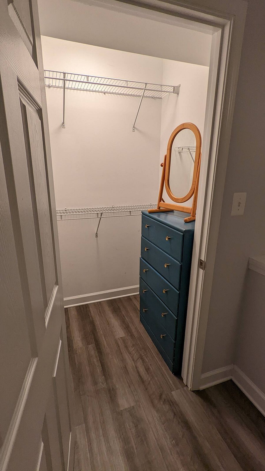 Walk-in closet in 2nd bedroom