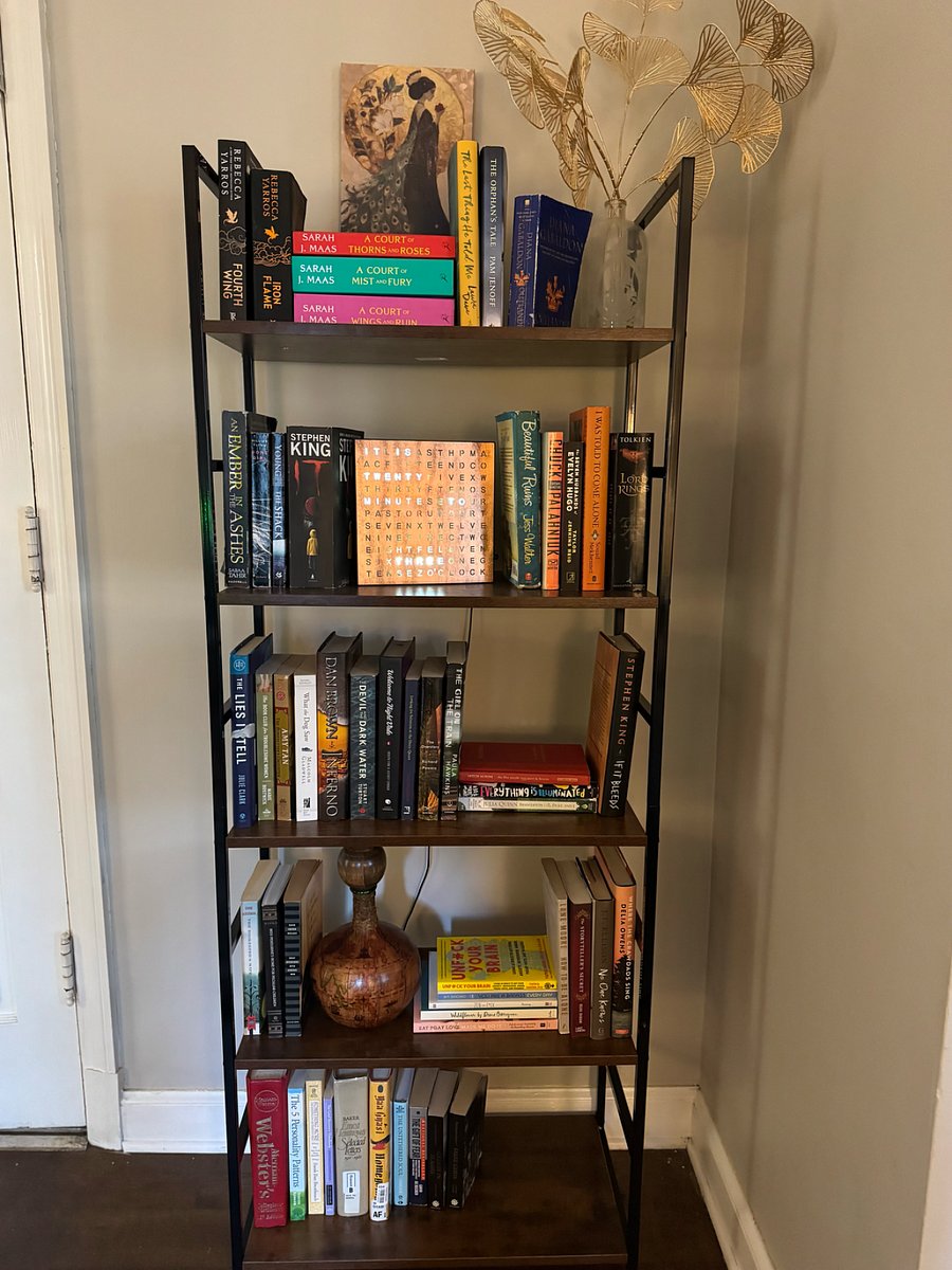 Fully-stocked bookshelf