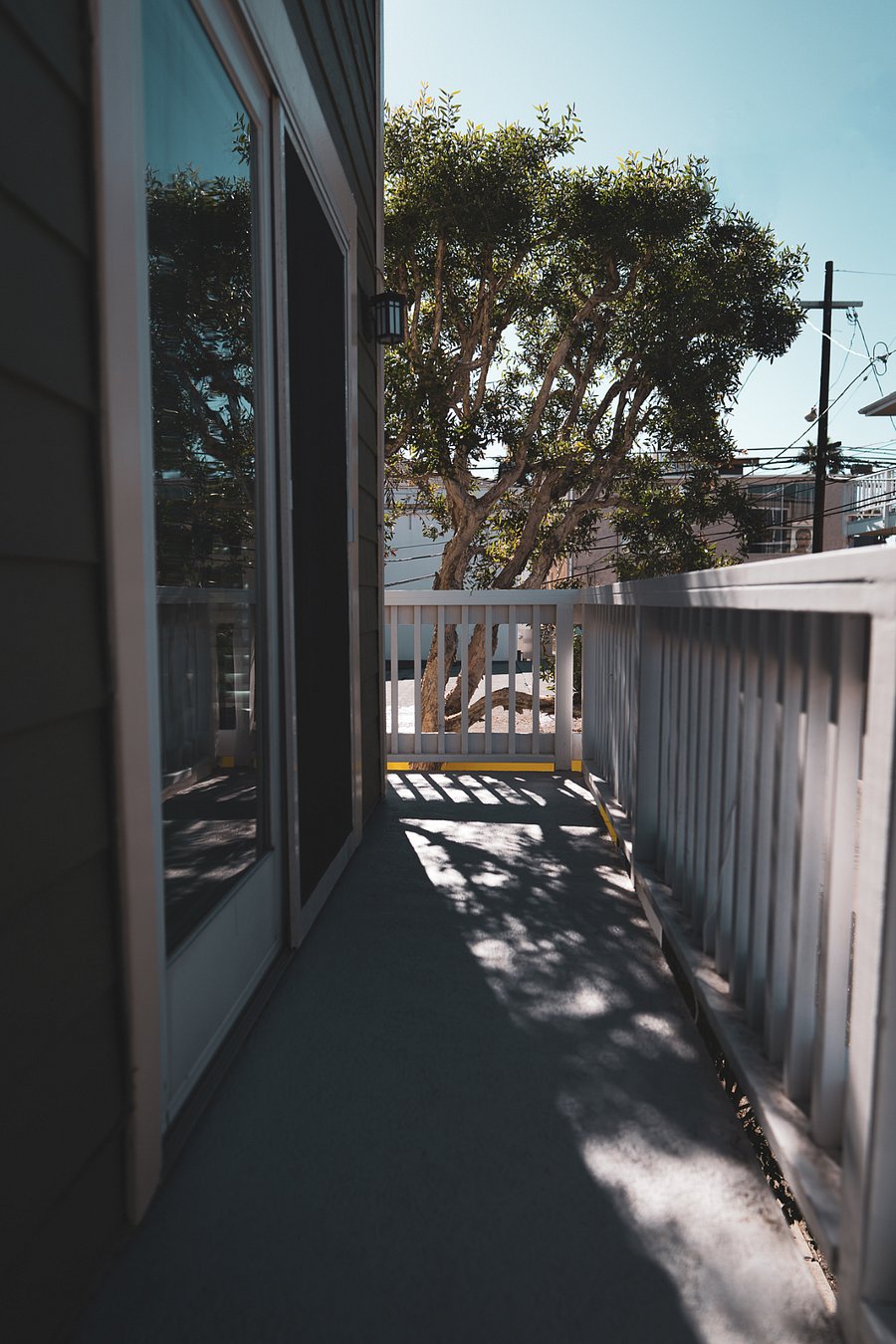 Outdoor deck on the main floor