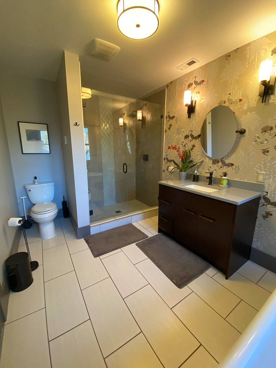 Master bath with walk-in shower