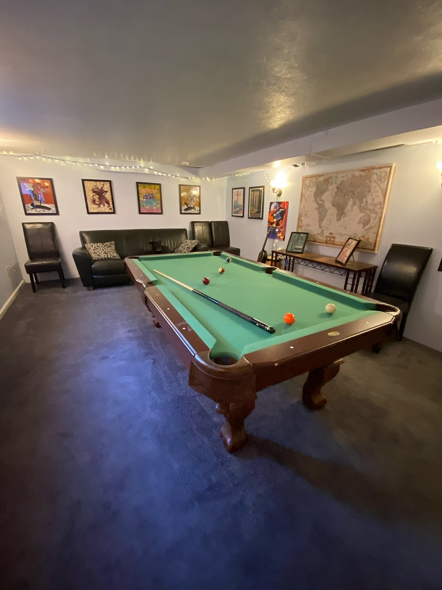 Basement convertible ping pong / pool table