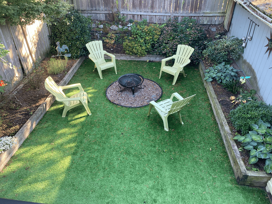 Backyard fire pit