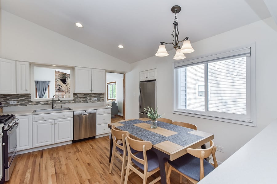 Fully equipped kitchen, with every pot, pan, and utensil imaginable, preparing a dinner a breeze.    
