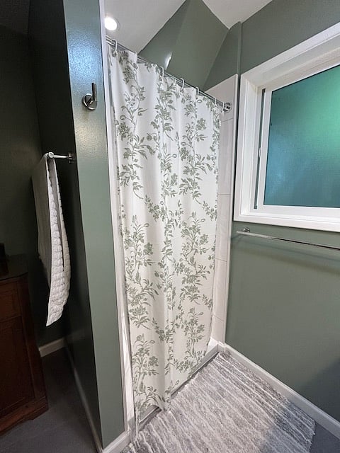 Brand new shower.