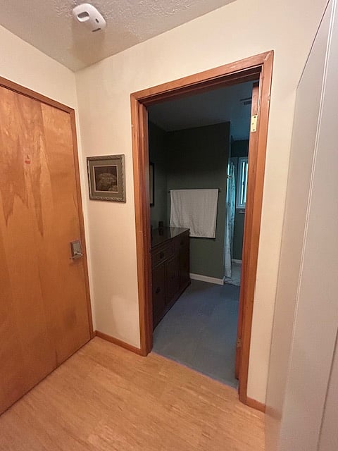 Entrance to private bathroom.