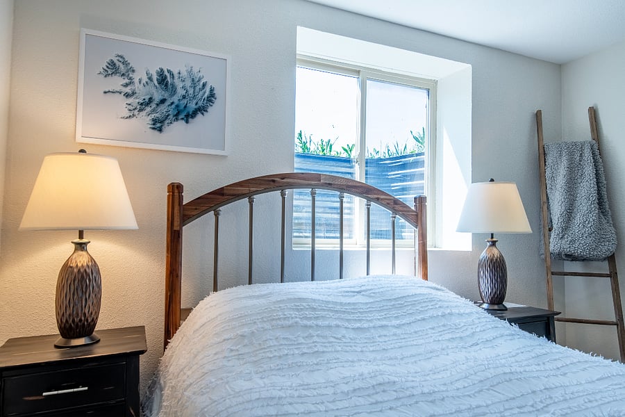Smaller well-lit northwest bedroom.