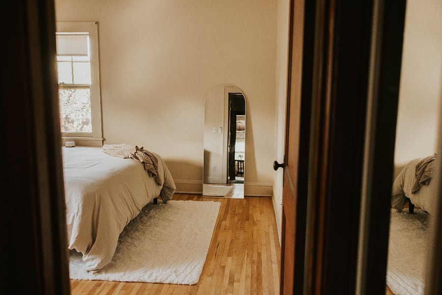 Bedroom #1 with a queen size bed
