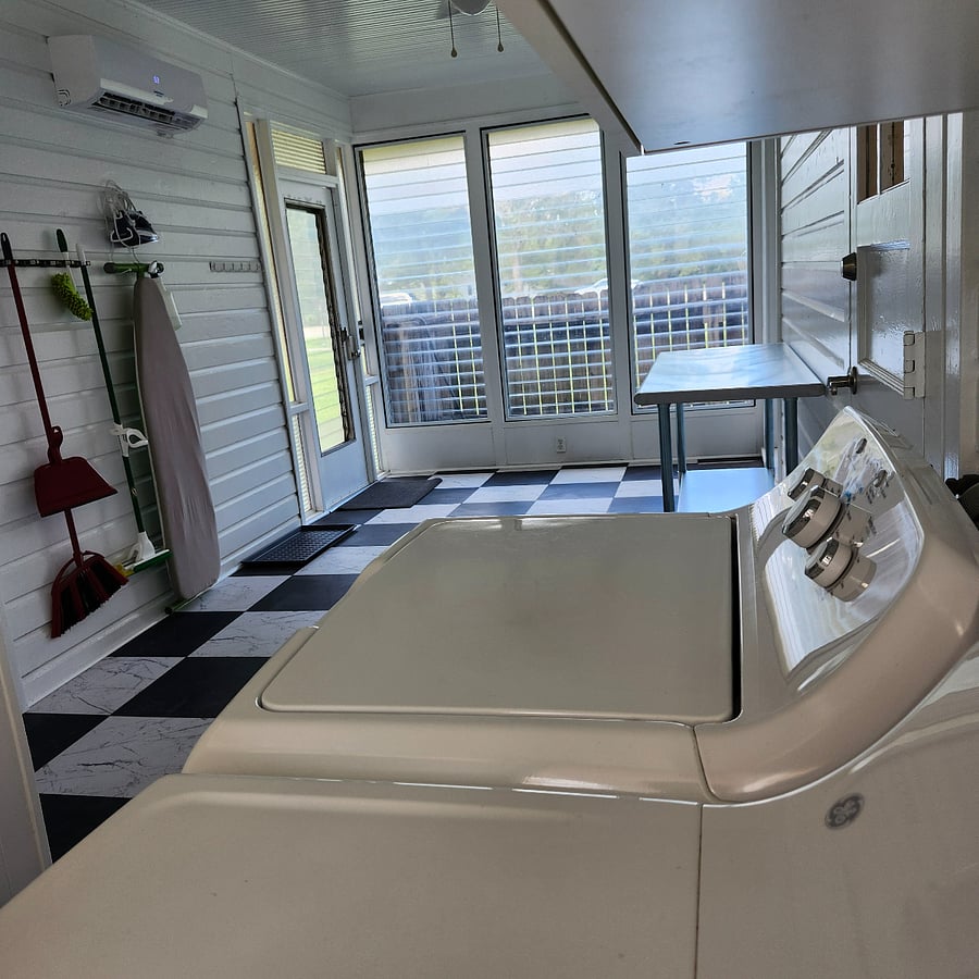 Front Patio w/ washer and dryer - Common Area