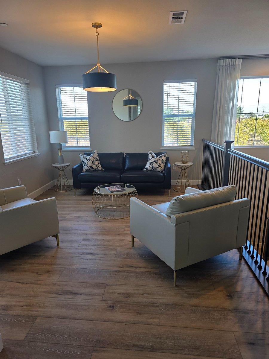The loft is located on the second level as wellnice space for hanging out or reading. 