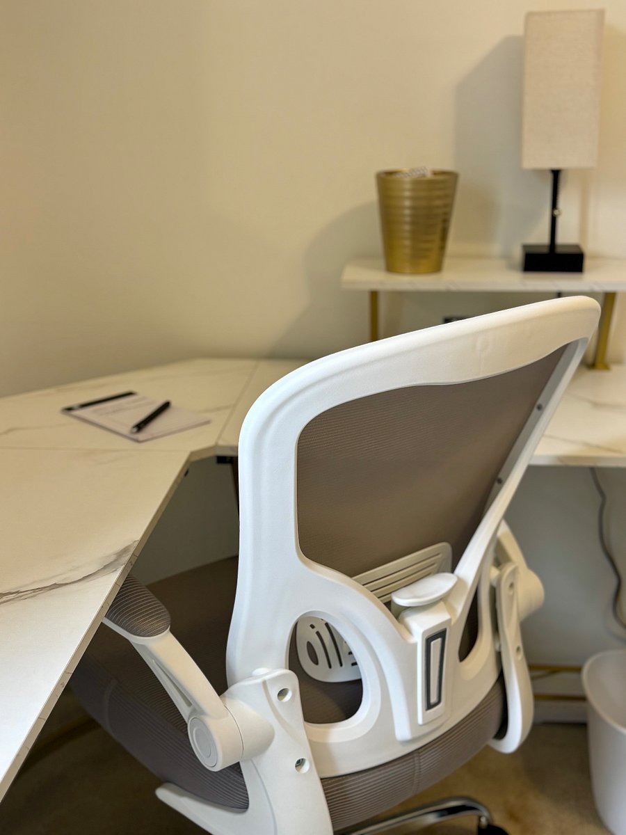 Dedicated workspace. 1 gig fiber optic internet for working professionals. Office window overlooks yard.