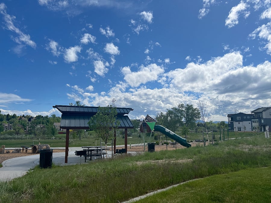 Community playground, BBQ & picnic area at Little Raven Park