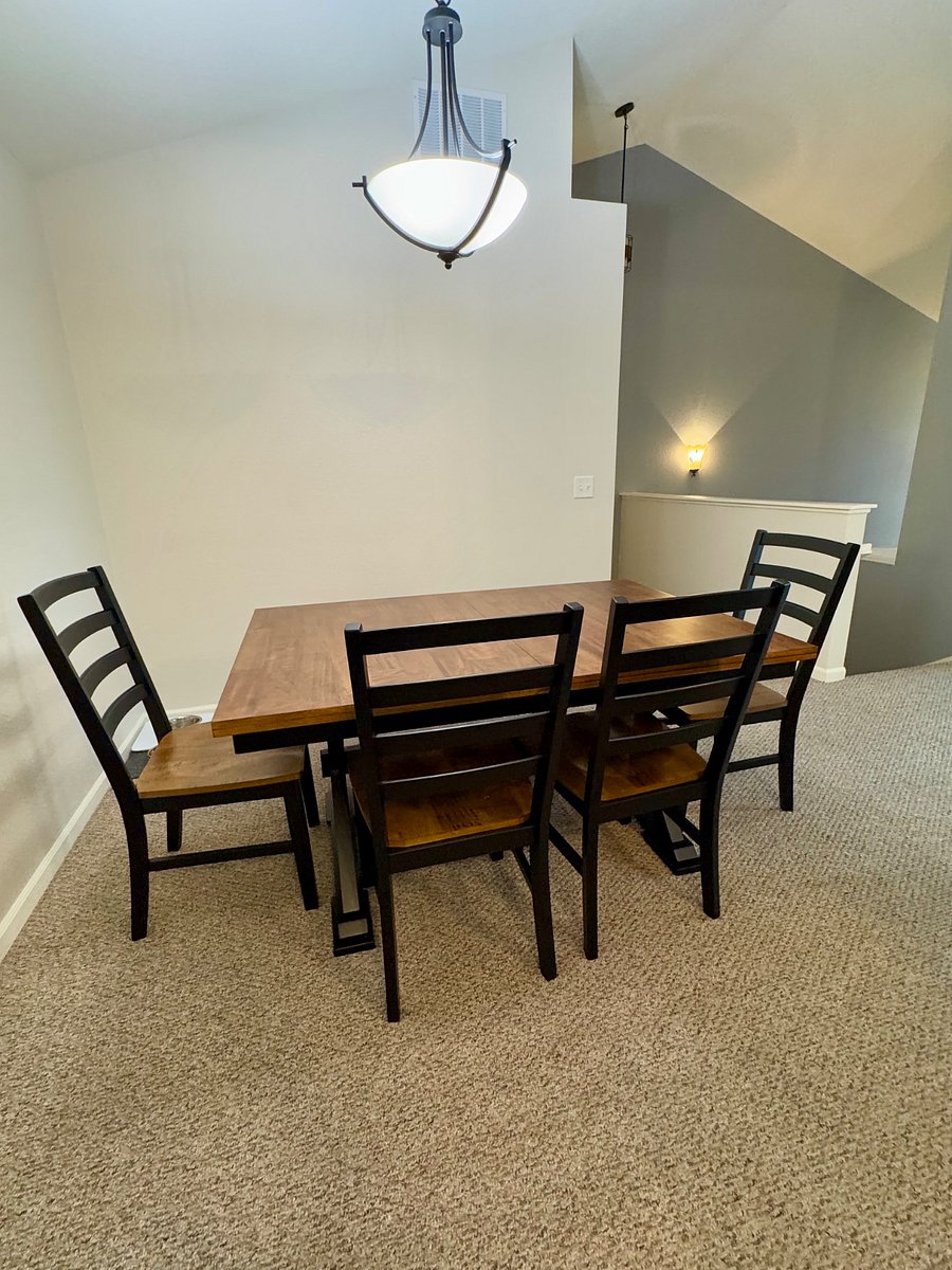 Open to both the kitchen and family room.