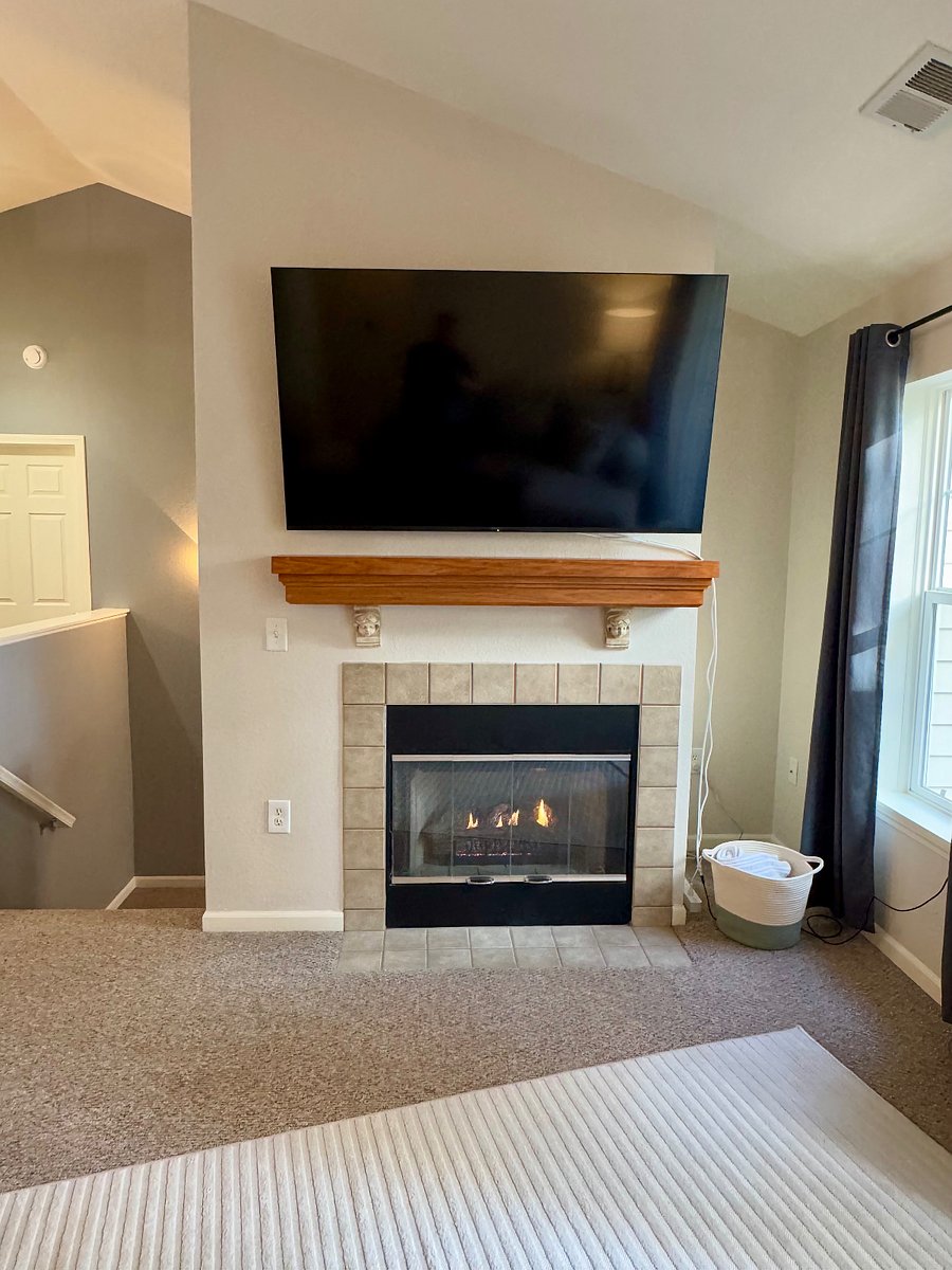 Gas Fireplace will help warm you up on those chilly days!