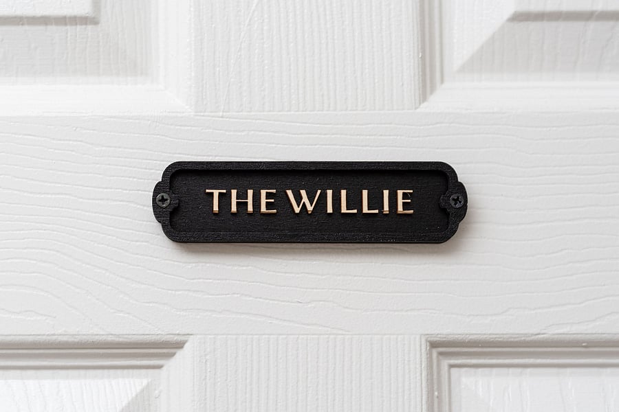 Back inside, you'll find the downstairs bedroom "The Willie!"