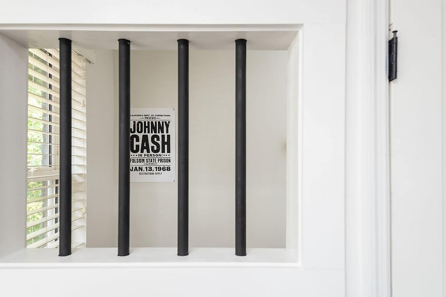Photo opp!! Snag a pic in the "jail cell" to commemorate your stay in "The Folsom!"