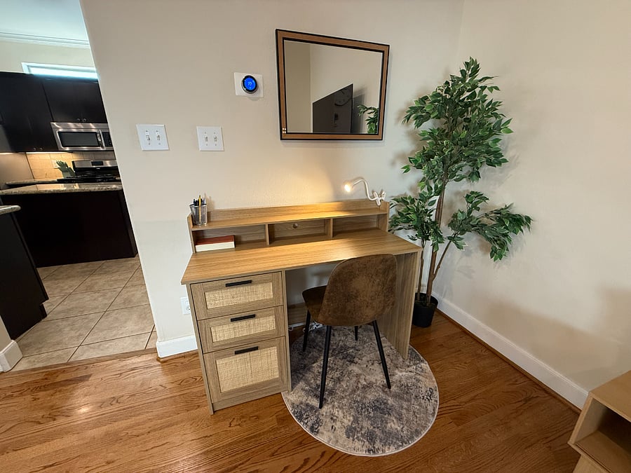 Work area on main floor.