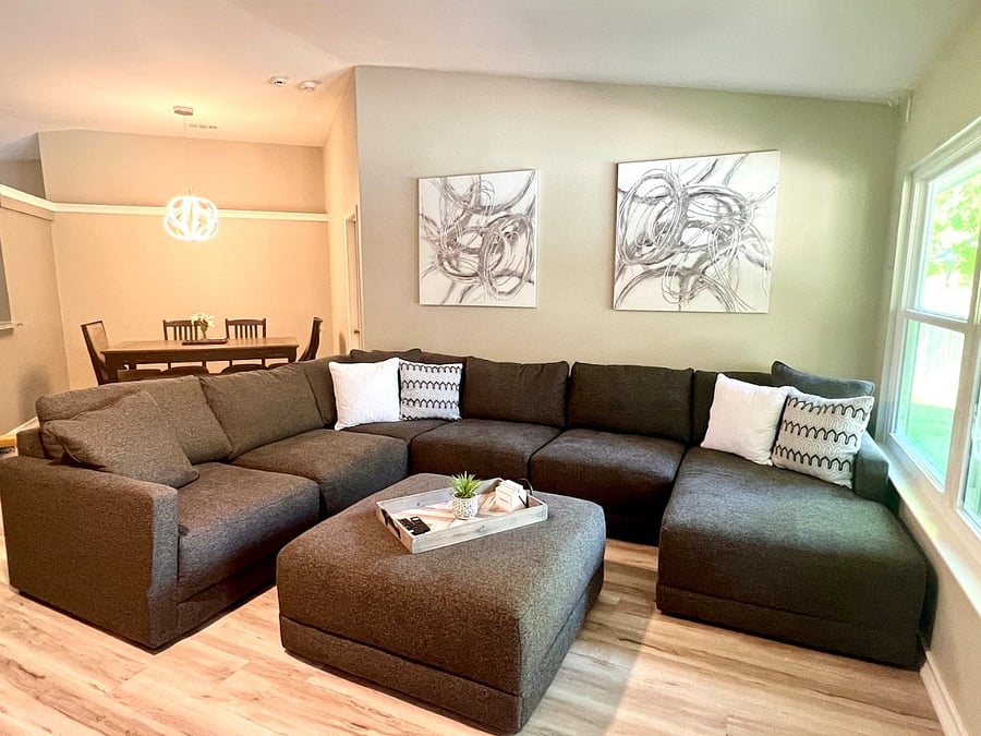 Oversized Sofa Sectional with Ottoman