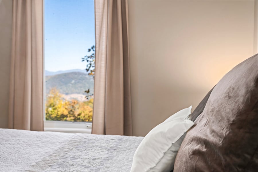 Bedroom w Mountain View