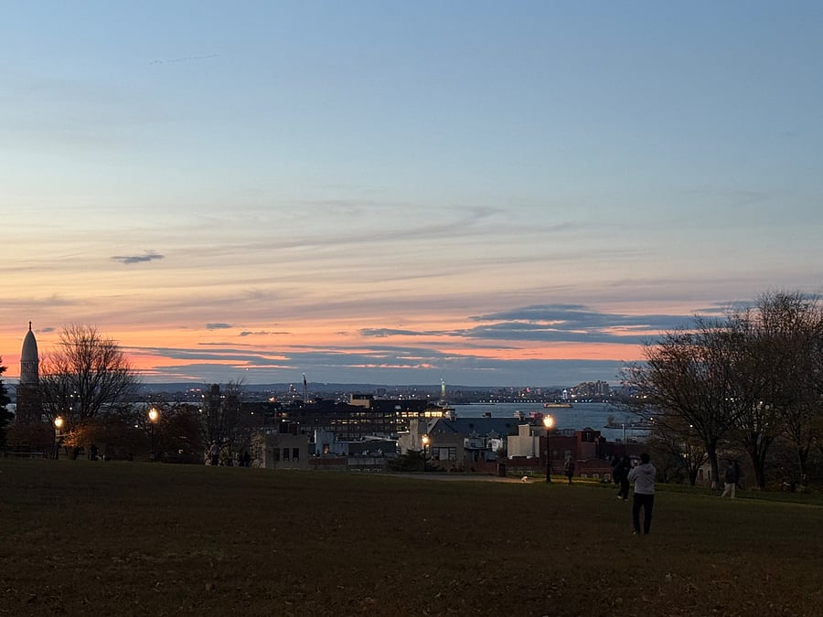 View from the park across the street