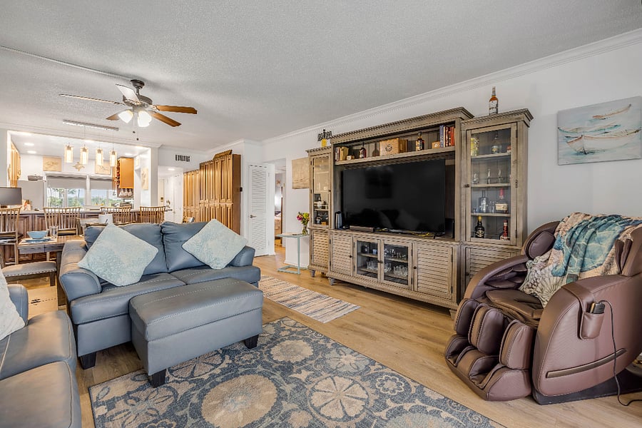 Open concept living space ideal for entertaining