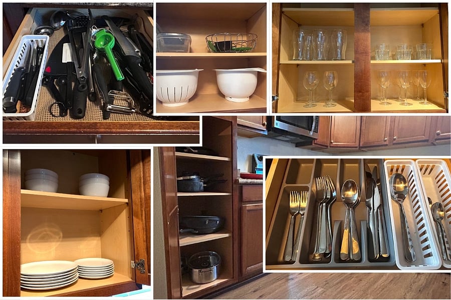 fully stocked kitchen