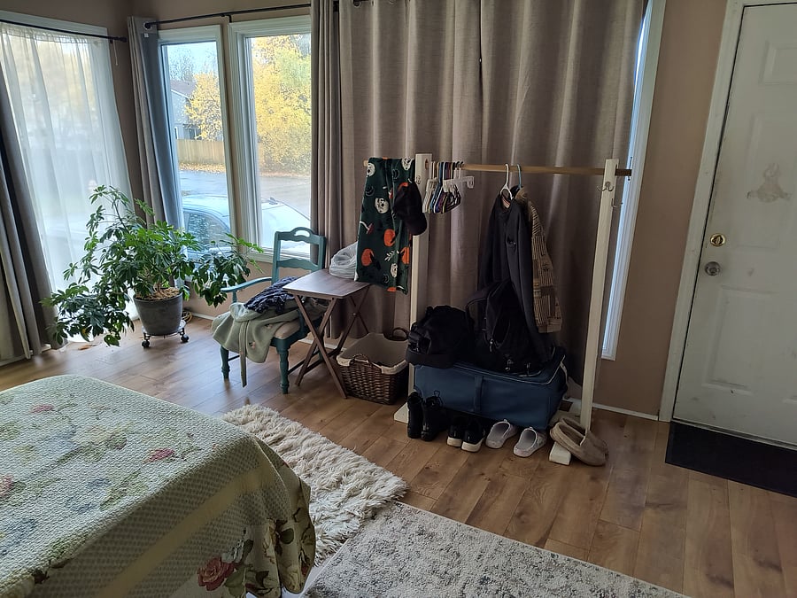 Closet and private entrance