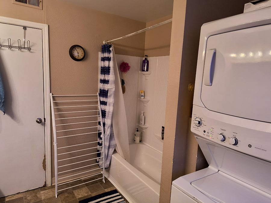 Bathroom and laundry room