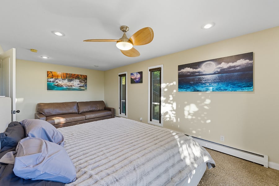 Master with king bed and private balcony