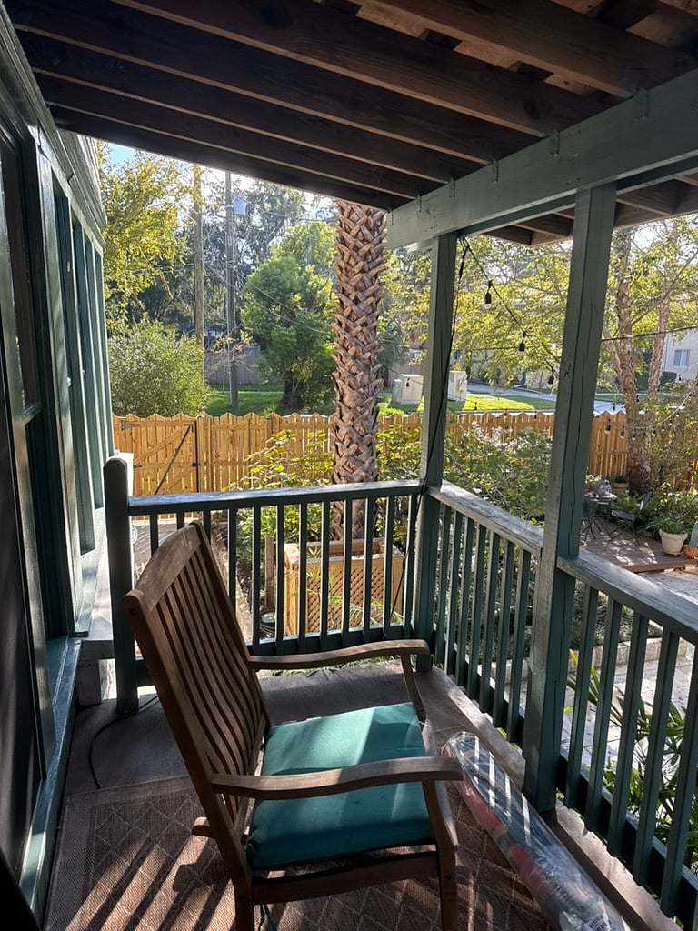 Kitchen porch deck