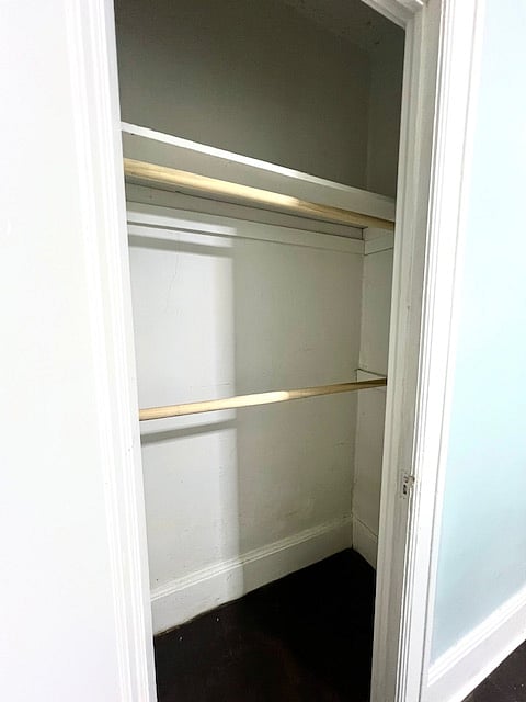 Closet with double runs for all your things.