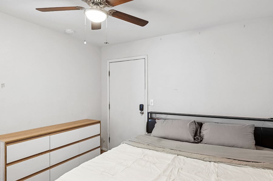 Guest Bedroom showing private exterior entrance