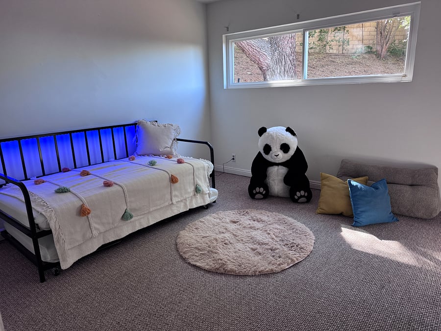 Twin bed with trundle. It cant be turned into a double bed. Brand new mattresses  