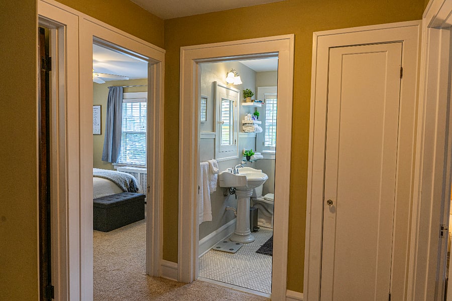 Second Floor; 3 bedrooms and full bath