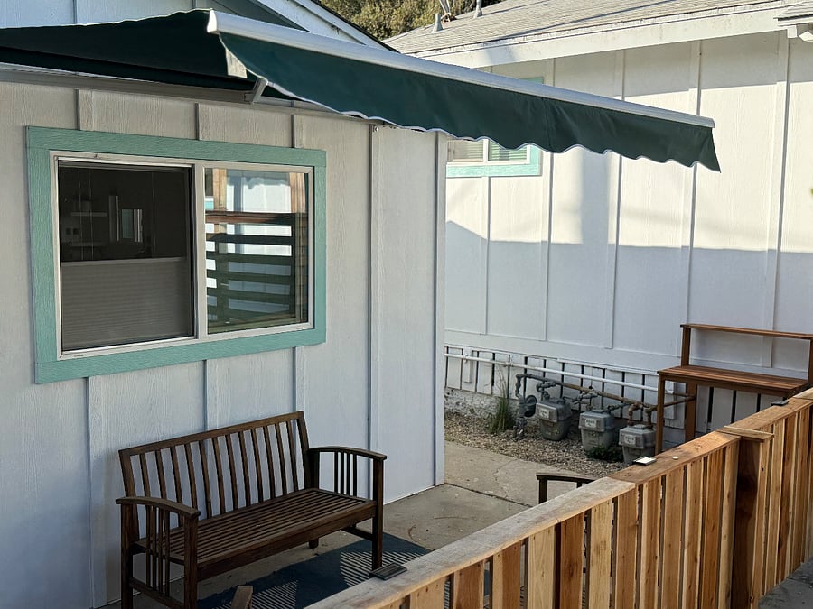 Private outdoor patio has furniture to lounge on, dine on and a retractable holding, so you can get just as much central Coast sunshine as youd like