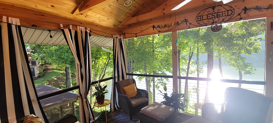 Back porch, Lake front