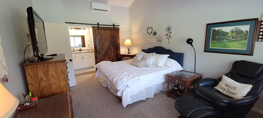 Office space in master bedroom
