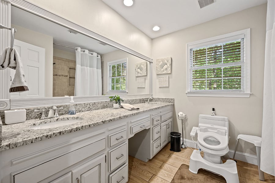 2nd floor full bathroom/ double vanity/ hall bath