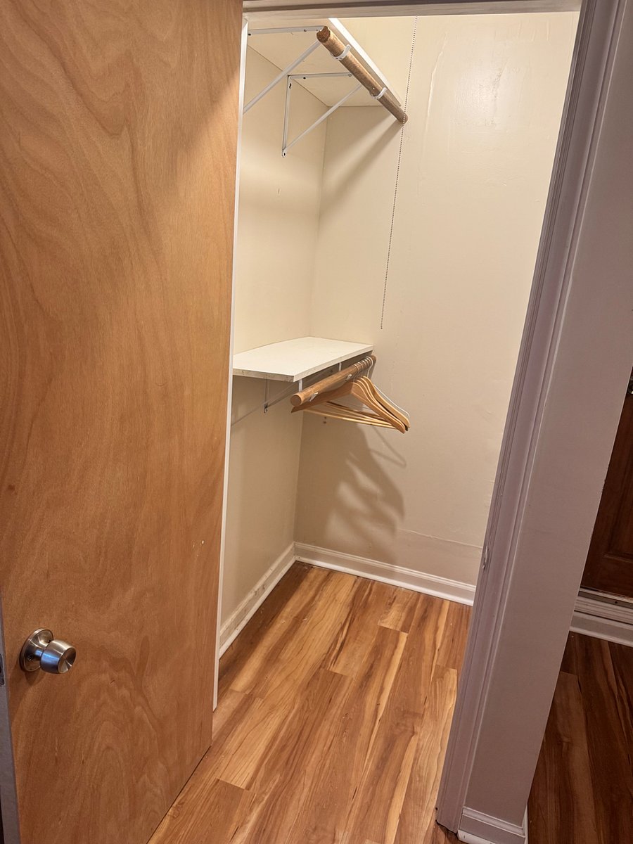 Home Office with Extra Seating, Black Out Curtains, Large Closet