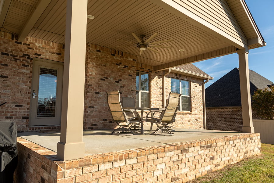Beautiful and private deck and backyard with large, covered patio and grilling area.