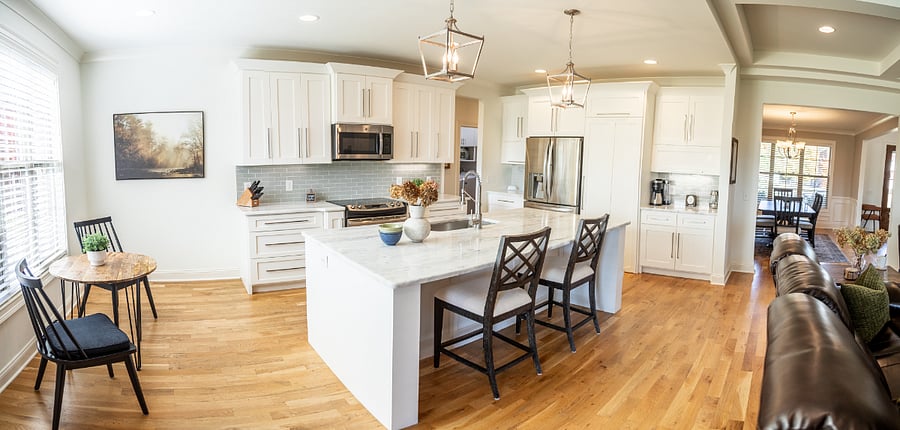 Kitchen - the walk-in pantry has a door to right of the fridge. Coffee & tea station and toast making station. You will love this dream kitchen.