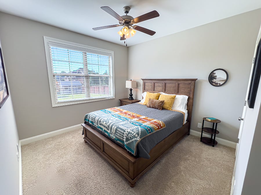2nd Main Floor Bedroom with full bathroom next to it. Small closet with California closet system in it.