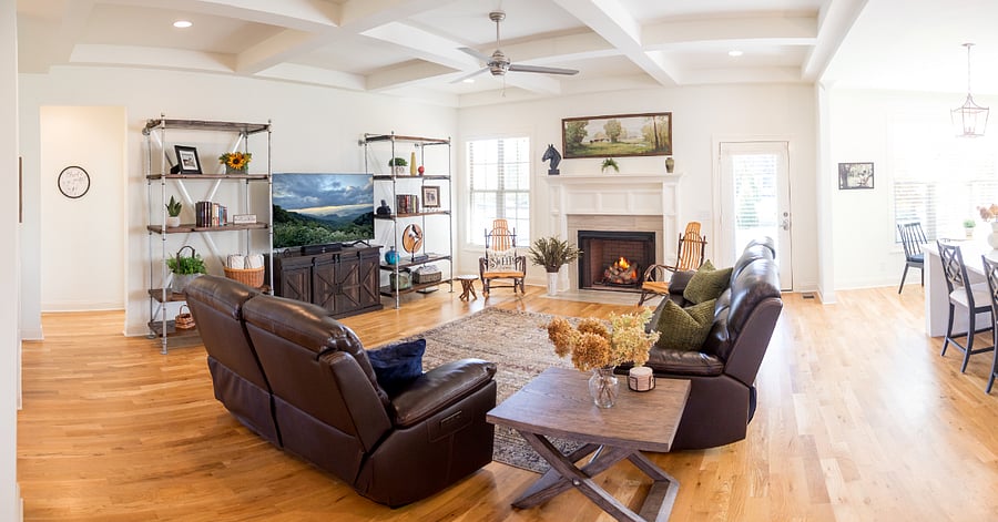 Flexsteel leather electric reclining sofa and loveseat. With adjustable head and zero gravity. The real hickory bentwood rockers are so