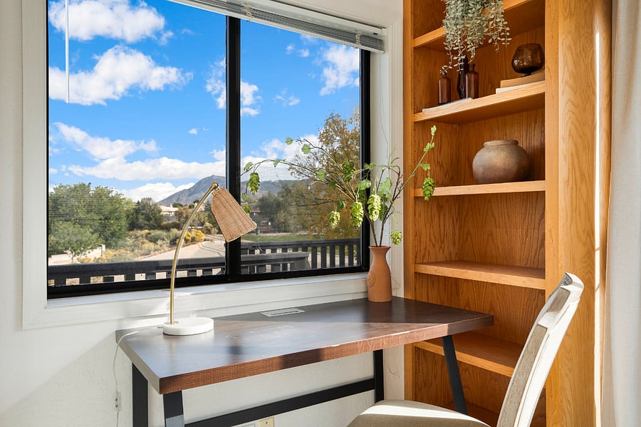 The perfect work from home spot! With high speed internet and views while taking calls!