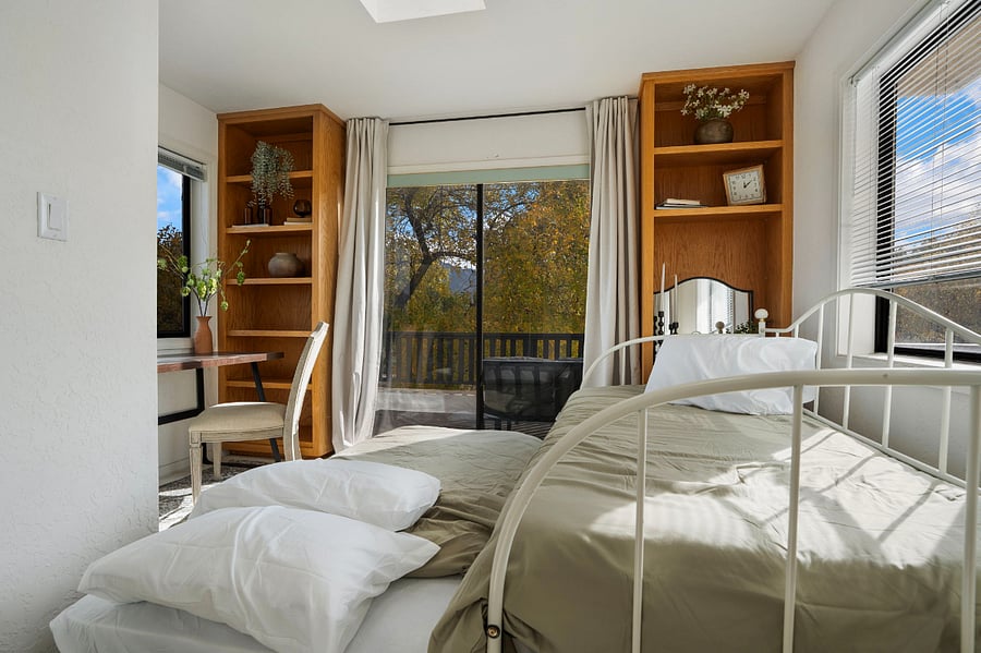 Trundle bed (two twins) can also be converted to king with pop up
