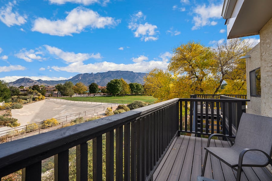 gorgeous views from newly installed balcony- trek decking- park and walking trails direct access from home