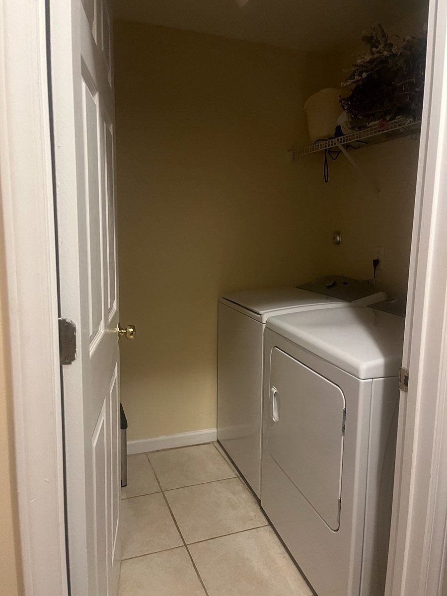 Full-size washer and dryer