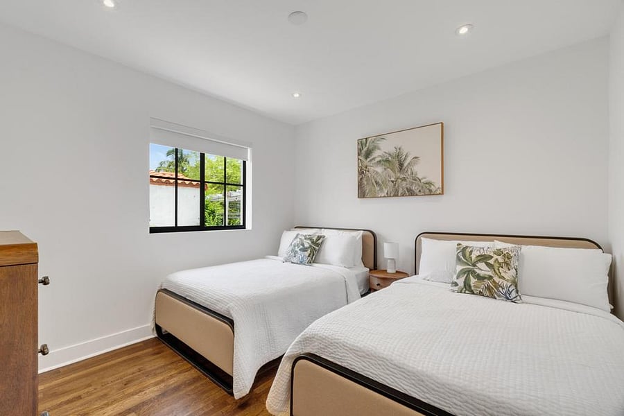 Bedroom with two double beds
